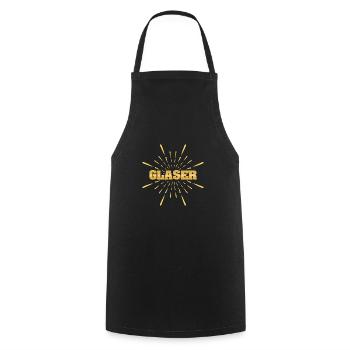 Métier de vitrier - Tablier de cuisine - noir - Devant - AI Model Male 185 dark (185cm)