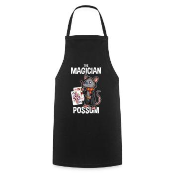 Opossum saying for animal lovers and possum - Cooking Apron - black - Front - AI Model Male 185 dark (185cm)
