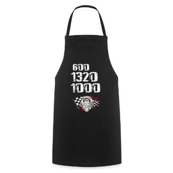 Racing boat design for drag boat racing - Cooking Apron - black - Front - AI Model Male 185 dark (185cm)