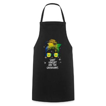 Saint Vincent and the Grenadines - Cooking Apron - black - Front - AI Model Male 185 dark (185cm)