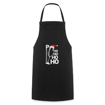 Prosecco Ho Ho Women's Christmas Shirt Gift - Cooking Apron - black - Front - AI Model Male 185 dark (185cm)