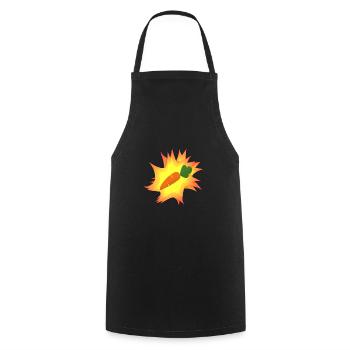 Carotte - Tablier de cuisine - noir - Devant - AI Model Male 185 dark (185cm)