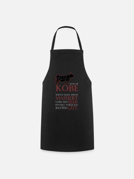Kobe - richtig gut - Kochschürze - Schwarz