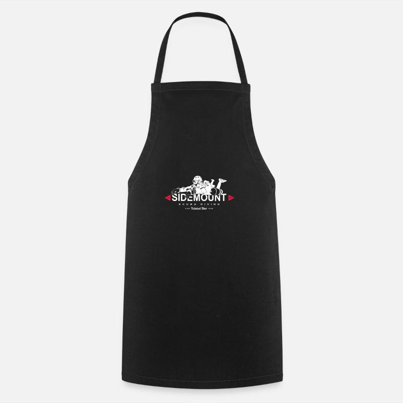 Sidemount Diver Diving Gift Tec Diving Caves - Cooking Apron - black