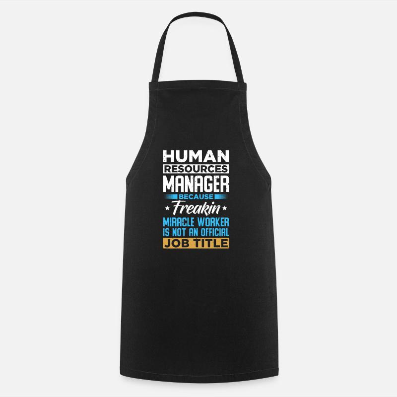Responsable des ressources humaines - Tablier de cuisine - noir