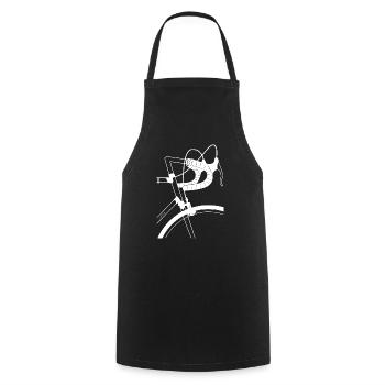 Road bike - minimalist - DesignArt - Cooking Apron - black - Front - AI Model Male 185 dark (185cm)