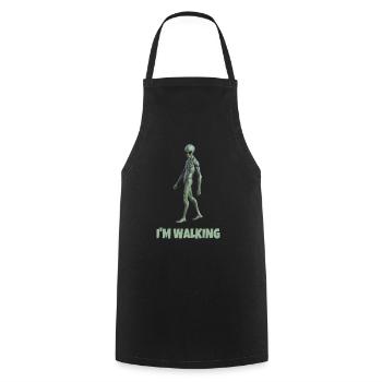 I’M WALKING - Tablier de cuisine - noir - Devant - AI Model Male 185 dark (185cm)