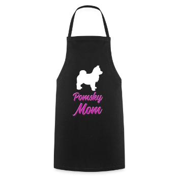 Lustiges Pomsky-Besitzer Hund Mom Geschenk - Kochschürze - Schwarz - Vorne - AI Model Male 185 dark (185cm)