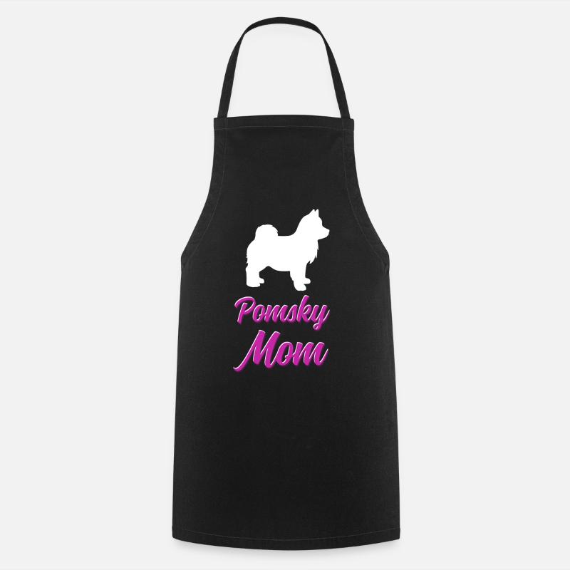 Drôle de cadeau de propriétaire de Pomsky de la mom - Tablier de cuisine - noir