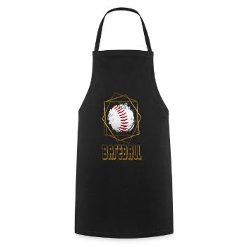 Baseball Ball Gold Player USA Sport Vintage Retro - Cooking Apron - black - Front - AI Model Male 185 dark (185cm)