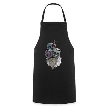 GothICECream Deluxe - Tablier de cuisine - noir - Devant - AI Model Male 185 dark (185cm)