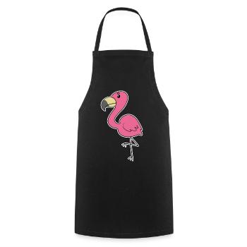 Flamant - Tablier de cuisine - noir - Devant - AI Model Male 185 dark (185cm)