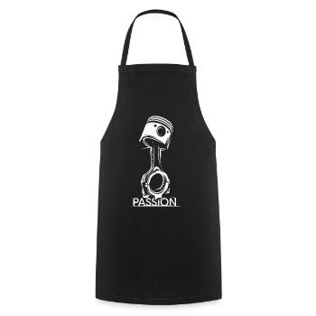 Piston Tuner Passion Auto Racing Motor icon Logo - Cooking Apron - black - Front - AI Model Male 185 dark (185cm)