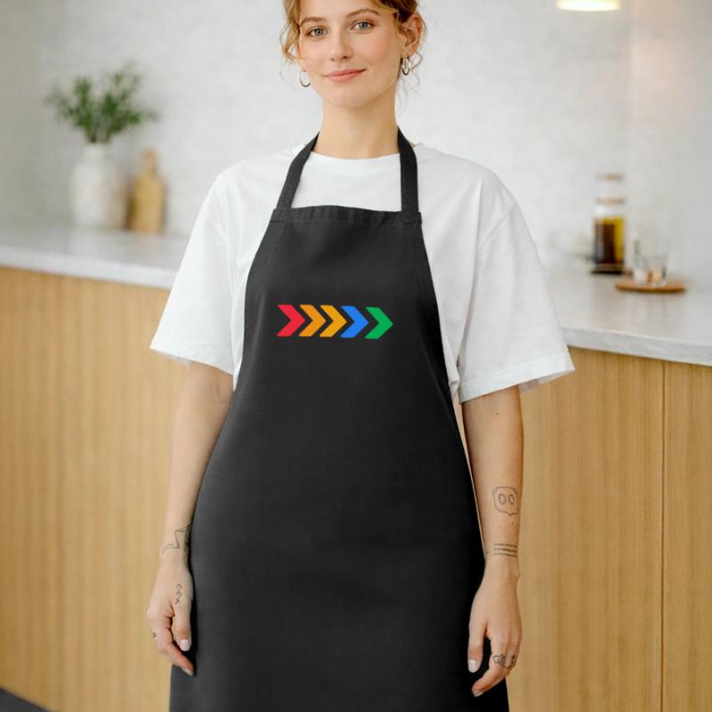 Flèches colorées - Progrès en cinq couleurs Tablier de cuisine