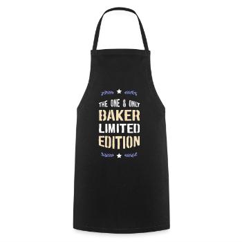 The Only Baker Limited Edition - Cooking Apron - black - Front - AI Model Male 185 dark (185cm)