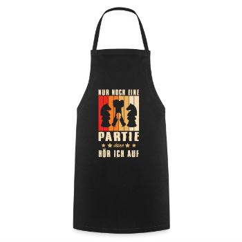 Schachspieler Geschenke Schach Zubehör Schachbrett - Kochschürze - Schwarz - Vorne - AI Model Male 185 dark (185cm)