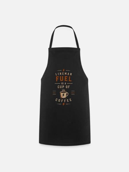 Electrician Coffee Energy Voltage - Cooking Apron - black