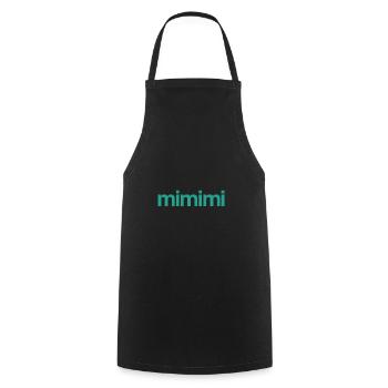 MIMIMI- farbig - Kochschürze - Schwarz - Vorne - AI Model Male 185 dark (185cm)