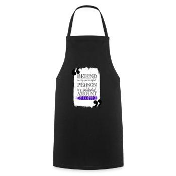 coffee lover cappuccino humor roastedbeans happy - Kochschürze - Schwarz - Vorne - AI Model Male 185 dark (185cm)
