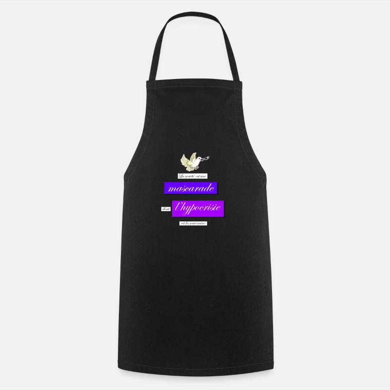 hypocrisie - Tablier de cuisine - noir