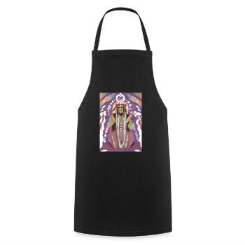 Harmonie avec la nature - Tablier de cuisine - noir - Devant - AI Model Male 185 dark (185cm)