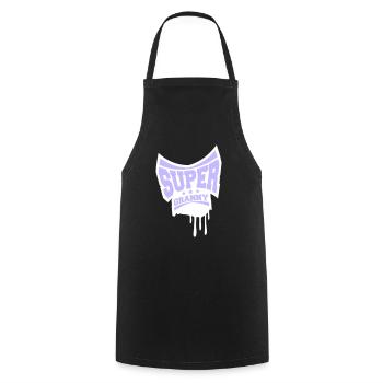 Super Mamie Tampon Grand-mère Graffiti Grand-mère - Tablier de cuisine - noir - Devant - AI Model Male 185 dark (185cm)