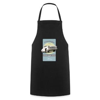 T Shirt Wartburg 2023 60 - Kochschürze - Schwarz - Vorne - AI Model Male 185 dark (185cm)