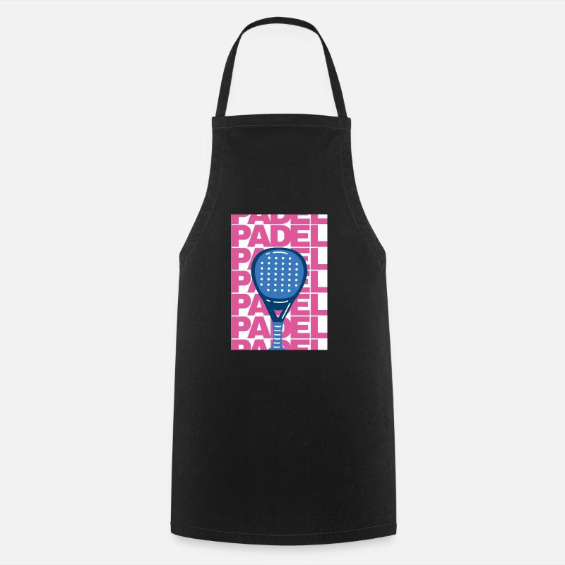 Padel poster - Cooking Apron - black