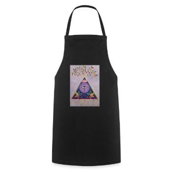 L'Essence du Monde : Collection Origen - Cooking Apron - black - Front - AI Model Male 185 dark (185cm)