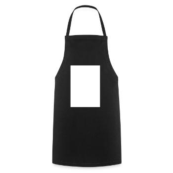 Rechteck Vektor Viereck vertikal hochkant - Kochschürze - Schwarz - Vorne - AI Model Male 185 dark (185cm)