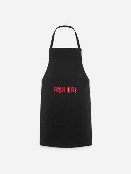 PÊCHER! Chemise de pêche - chemise de pêche - bicolore - Tablier de cuisine - noir