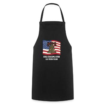 Liberty Bell - Cooking Apron - black - Front - AI Model Male 185 dark (185cm)