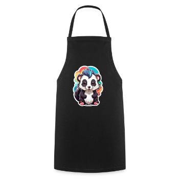 Skunk Cute Kid Color - Cooking Apron - black - Front - AI Model Male 185 dark (185cm)