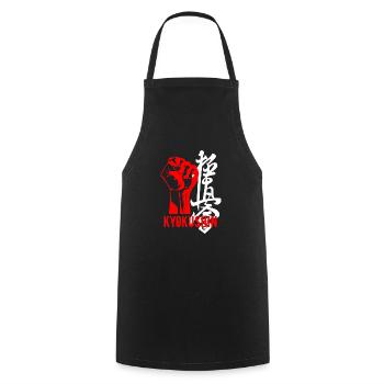 Kyokushinkai Fist - Kochschürze - Schwarz - Vorne - AI Model Male 185 dark (185cm)