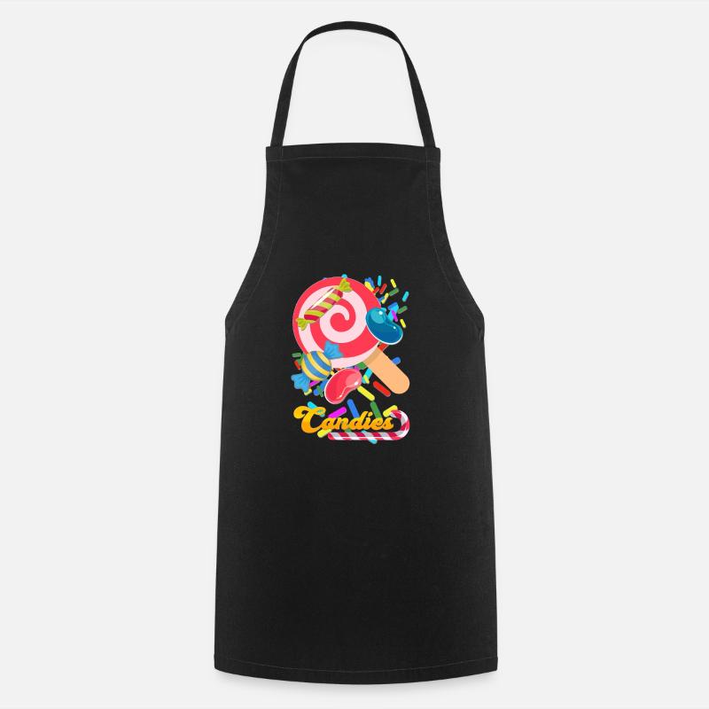 Candies - Cooking Apron - black