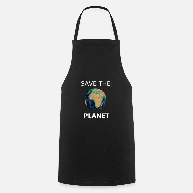 sauver la planète - Tablier de cuisine - noir