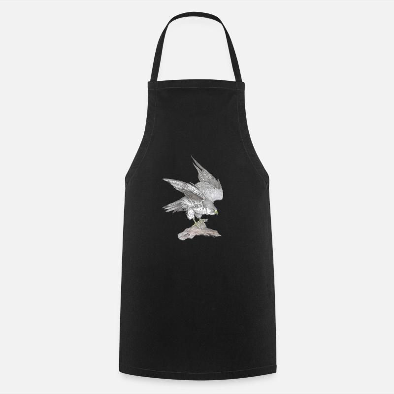 Peregrine falcon - Cooking Apron - black