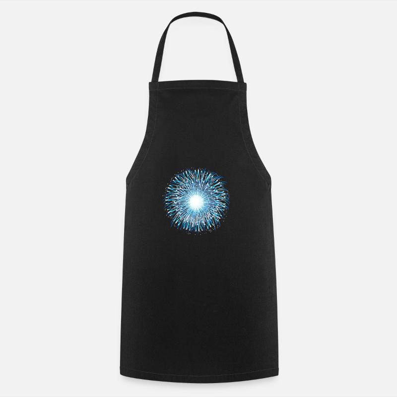 Bonne année de feux d’artifice! - Tablier de cuisine - noir