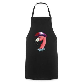 Lesben Lustige Flamingo Farben der Lesbischen - Kochschürze - Schwarz - Vorne - AI Model Male 185 dark (185cm)