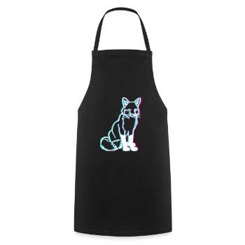 Fuchs 3D Wald Tiere - Tablier de cuisine - noir - Devant - AI Model Male 185 dark (185cm)