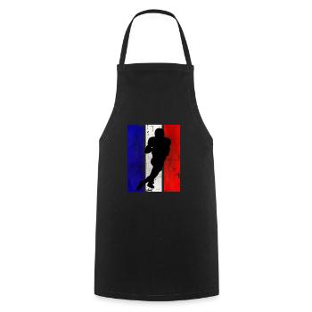 Football américain France Team Sport - Tablier de cuisine - noir - Devant - AI Model Male 185 dark (185cm)