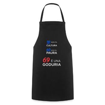 100 non fa cultura 60 non fa paura esame maturità - Grembiule da cucina - nero - Fronte - AI Model Male 185 dark (185cm)