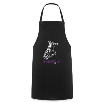 Pferd ist Familie - Kochschürze - Schwarz - Vorne - AI Model Male 185 dark (185cm)