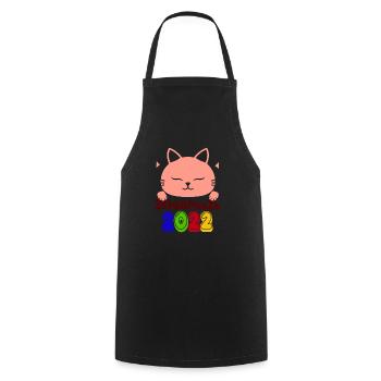 Mieze Schulkatze 2022 Schulbeginn T shirt - Kochschürze - Schwarz - Vorne - AI Model Male 185 dark (185cm)