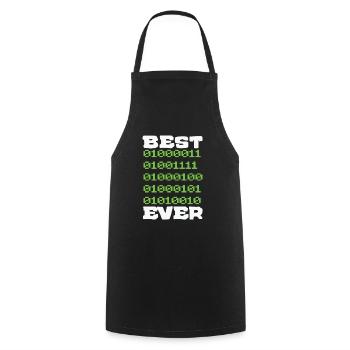 Best Coder ever Father Men Funny Nerd - Cooking Apron - black - Front - AI Model Male 185 dark (185cm)