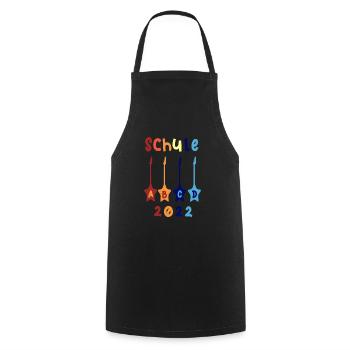 Schule 2022 ABCD Rockgitarre T shirt - Kochschürze - Schwarz - Vorne - AI Model Male 185 dark (185cm)
