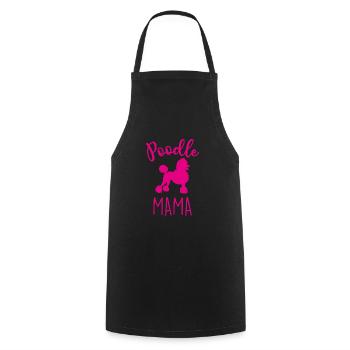 PUDEL MAMA - Kochschürze - Schwarz - Vorne - AI Model Male 185 dark (185cm)