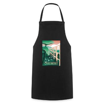 Chaumont Haute-Marne - Tablier de cuisine - noir - Devant - AI Model Male 185 dark (185cm)