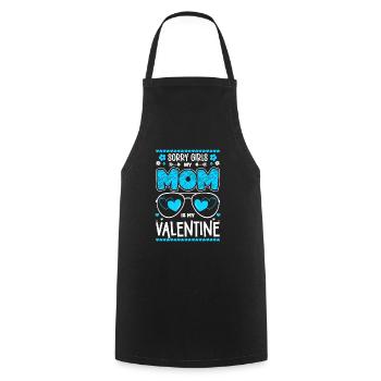 Romantic boyfriend in love - Cooking Apron - black - Front - AI Model Male 185 dark (185cm)