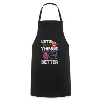 Les monstres effraient terriblement mignons - Tablier de cuisine - noir - Devant - AI Model Male 185 dark (185cm)